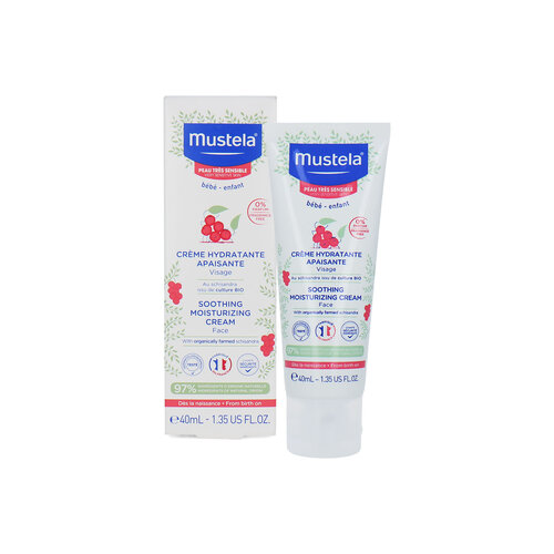 Mustela Soothin Moisturizing Cream For Face - 40 ml