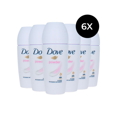 Dove Powder Deo Roller - 6 x 50 ml