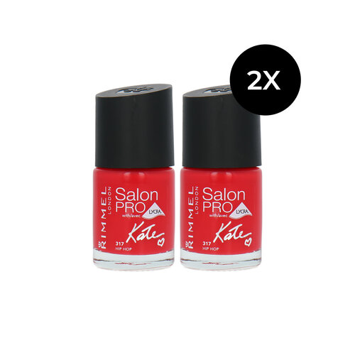 Rimmel Salon Pro Nagellak - 317 Hip Hop (set van 2)