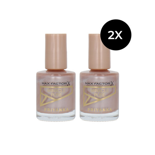 Max Factor Miracle Pure Priyanka Nagellak - 775 Radiant Rose (set van 2)