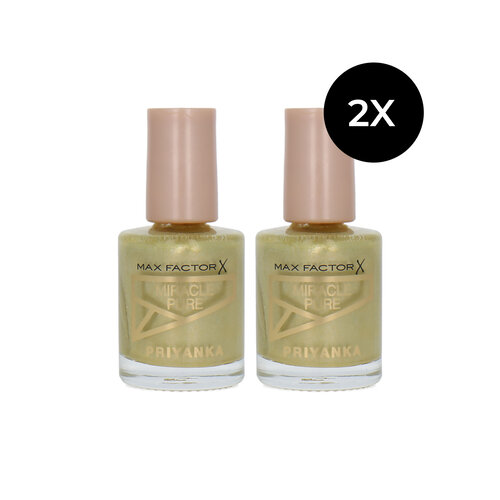 Max Factor Miracle Pure Priyanka Nagellak - 714 Sunrise Glow (set van 2)