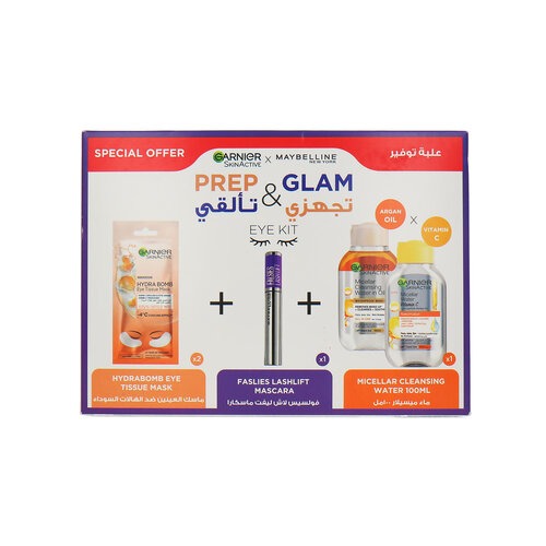 Garnier Prep & Glam Eye Kit Cadeauset - 200 ml