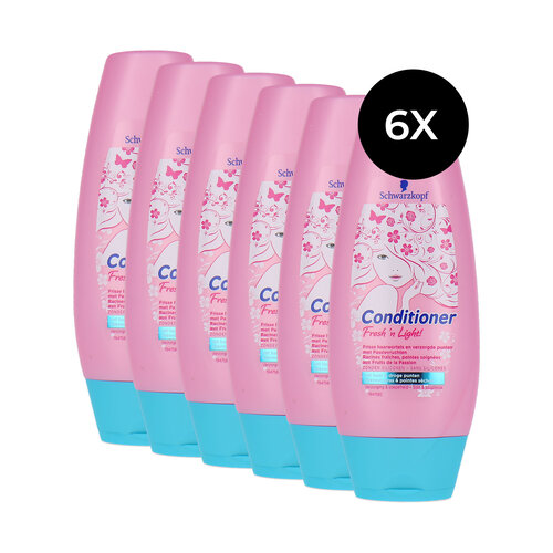 Schwarzkopf Fresh 'n Light Conditioner - 6 x 250 ml