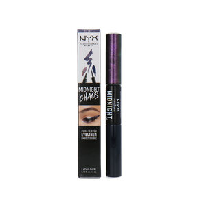 NYX Midnight Chaos Dual Ended Eyeliner - Blue/Midnight Warrior Midnight Chaos Dual Ended Eyeliner - Blue/Midnight Warrior