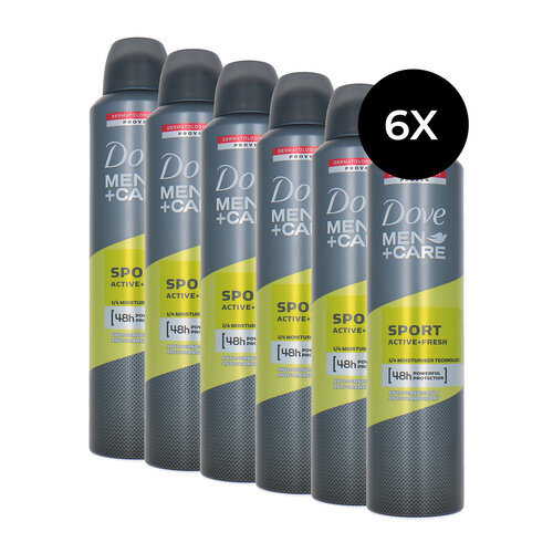 Dove Men + Care Active Fresh Sport Deodorant Spray - 6 x 250 ml