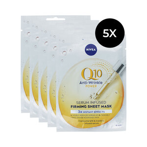 Q10 Anti-Wrinkle Power Firming Sheet Mask (set van 5)