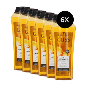 Gliss Kur Hair Repair Oil Nutritive Shampoo - 6 x 250 ml