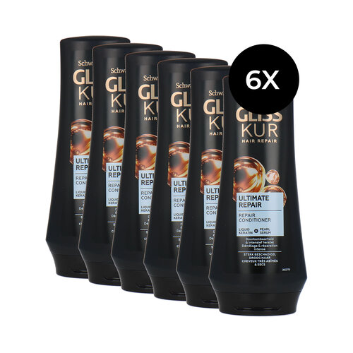 Schwarzkopf Gliss Kur Hair Repair Ultimate Repair Conditioner - 6 x 200 ml