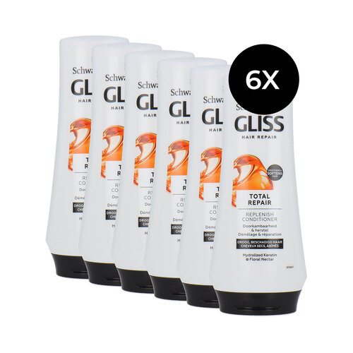Schwarzkopf Gliss Kur Hair Repair Total Repair Conditioner - 6 x 200 ml