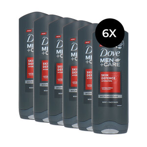 Men + Care Skin Defence Body & Face Wash - 6 x 250 ml