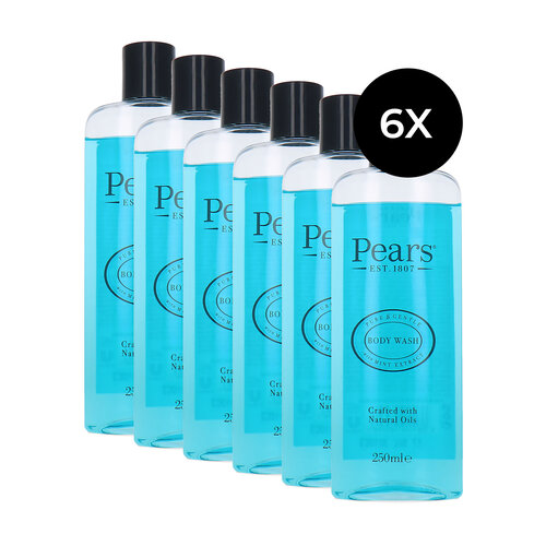 Pears Body Wash Mint Extract - 6 x 250 ml