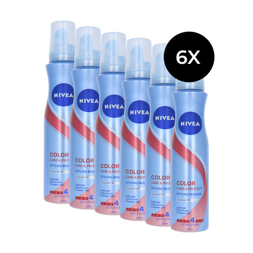 Nivea Color Care & Protect Styling Mousse - 6 x 150 ml