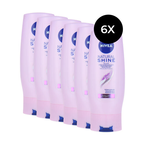 Nivea Natural Shine Conditioner - 6 x 200 ml