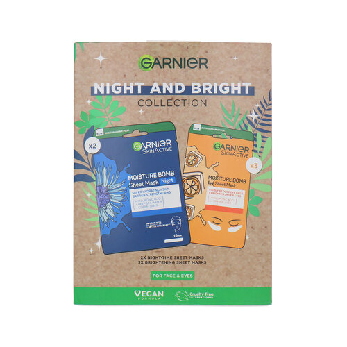 Garnier Night And Bright Mask Collection For Face & Eyes