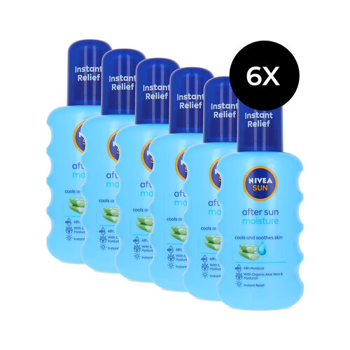 Nivea After Sun Moisturising Spray - 6 x 200 ml