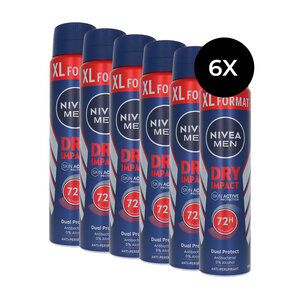 Men Dry Impact Deodorant Spray XL - 6 x 250 ml