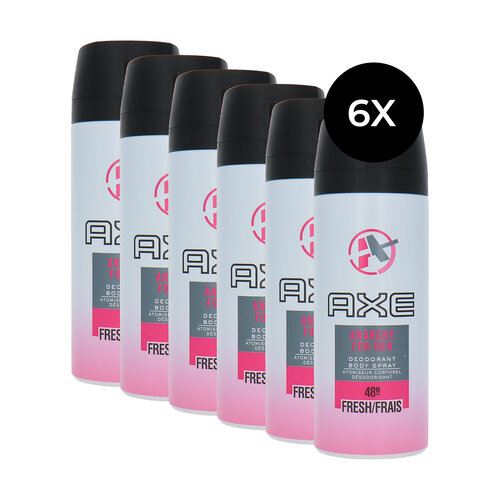 Axe 48 H Fresh Deodorant Spray Anarchy For Her - 6 x 150 ml