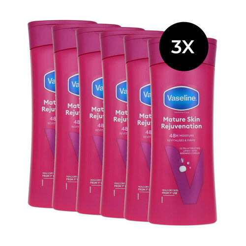 Vaseline Intensive Care 400 ml Body Lotion - Mature Skin Rejuvenation (6 stuks) Vaseline Intensive Care 400 ml Body Lotion - Mature Skin Rejuvenation (6 stuks)