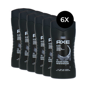 3in1 Shower Gel Black - 6 x 250 ml