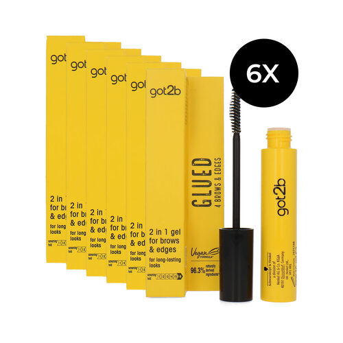 Schwarzkopf Got2b 2in1 Gel For Brows & Edges - 6 x 16 ml Schwarzkopf Got2b 2in1 Gel For Brows & Edges - 6 x 16 ml
