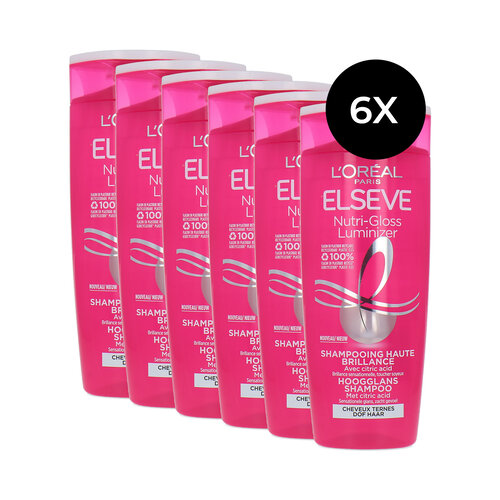 L'Oréal Elvive Nutri-Gloss Luminizer Shampoo - 6 x 250 ml L'Oréal Elvive Nutri-Gloss Luminizer Shampoo - 6 x 250 ml