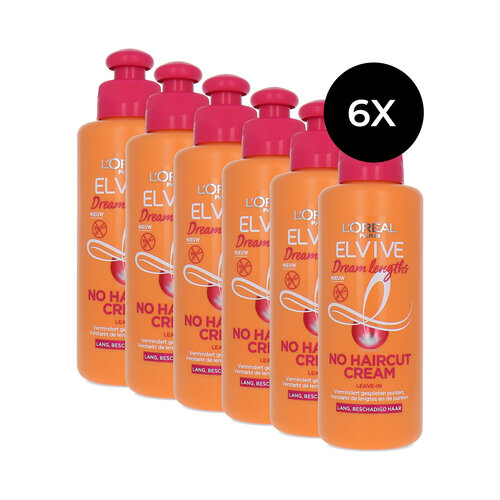 L'Oréal Elvive Dream Lengths No Haircut Leave In Cream - 6 x 200 ml L'Oréal Elvive Dream Lengths No Haircut Leave In Cream - 6 x 200 ml