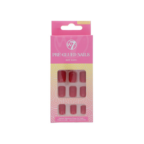 W7 Pre-Glued Nails - Hot Date W7 Pre-Glued Nails - Hot Date