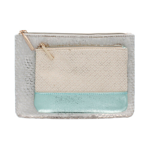 Max Factor Set of 2 Cosmetic Bags - 17x12x1cm & 23x16x1cm Max Factor Set of 2 Cosmetic Bags - 17x12x1cm & 23x16x1cm