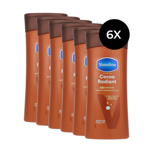 Vaseline Intensive Care Cocoa Radiant Body Lotion - 6 x 200 ml Vaseline Intensive Care Cocoa Radiant Body Lotion - 6 x 200 ml