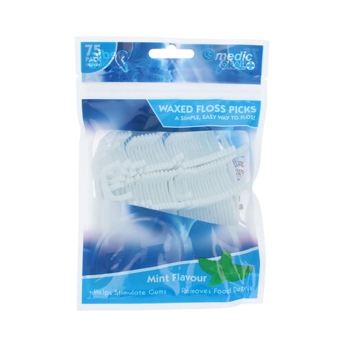CS Medic Waxed Floss Picks - 75 pieces CS Medic Waxed Floss Picks - 75 pieces