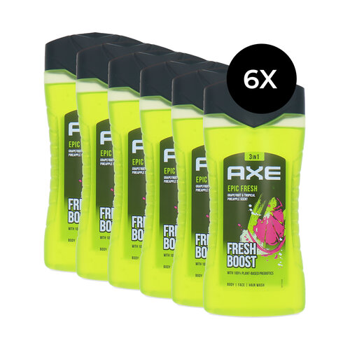 Axe 3in1 Shower Gel Epic Fresh - 6 x 250 ml Axe 3in1 Shower Gel Epic Fresh - 6 x 250 ml