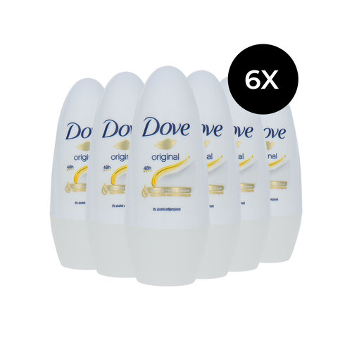 Dove Original Moisturising Cream Deo Roller - 6 x 50 ml Dove Original Moisturising Cream Deo Roller - 6 x 50 ml