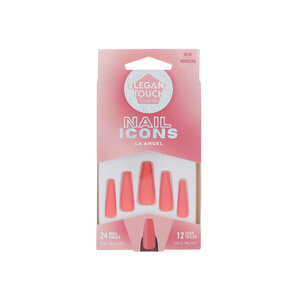 Nail Icons 24 Nails with Glue - La Angel