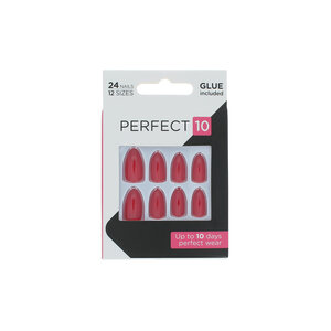 Perfect 10 Pre-Glued Nails - Scarlet
