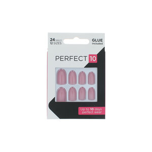 Perfect 10 Pre-Glued Nails - Rose Pink