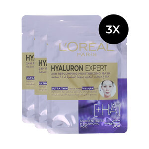 Hyaluron Expert Replumping Moisturizing Mask - 3 x 30 gr