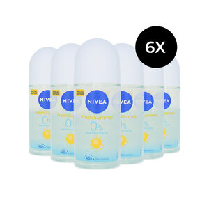 Fresh Summer Deo Roller - 6 x 50 ml