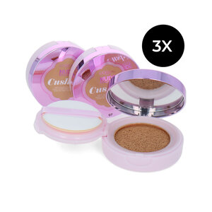 Nude Magique Cushion Dewy Glow Foundation - 07 Golden Beige (set van 3)