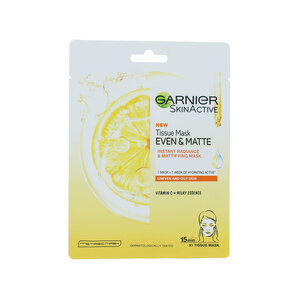 Skin Active Even & Matte Tissue Masker - Vitamin C (set van 3)