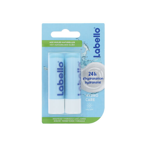Labello Hydro Care SPF 15 Duo Set Lipbalm - 2 x 4.8 gr Labello Hydro Care SPF 15 Duo Set Lipbalm - 2 x 4.8 gr