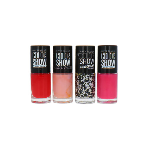 Maybelline Color Show Set 3A Nagellak - 4 x 7 ml Maybelline Color Show Set 3A Nagellak - 4 x 7 ml