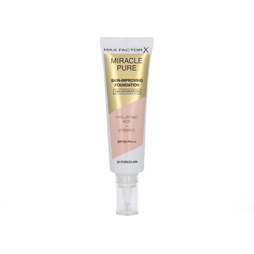 Max Factor Miracle Pure Skin-Improving Foundation - 30 Porcelain Max Factor Miracle Pure Skin-Improving Foundation - 30 Porcelain