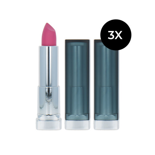 Maybelline Color Sensational Matte Lipstick - 940 Rose Rush (set van 3) Maybelline Color Sensational Matte Lipstick - 940 Rose Rush (set van 3)
