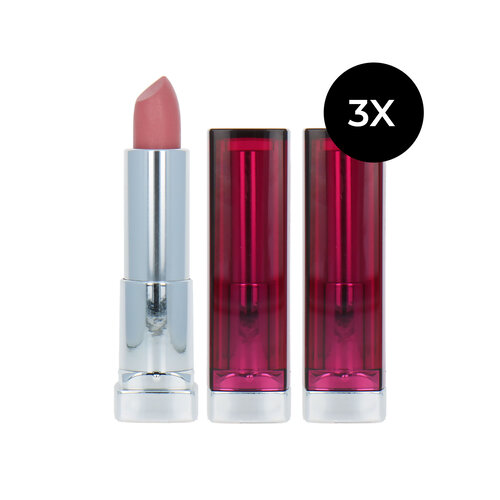 Maybelline Color Sensational Lipstick - 132 Sweet Pink (set van 3) Maybelline Color Sensational Lipstick - 132 Sweet Pink (set van 3)