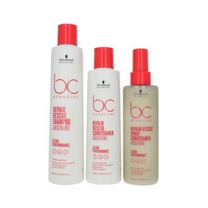 Bonacure Repair Rescue Arginine Shampoo+Conditioner+Spray Conditioner - 250-200-200 ml
