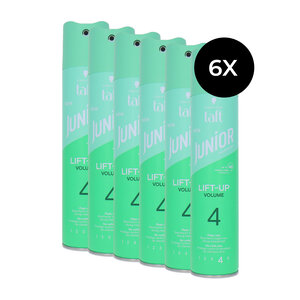 Schwarzkopf Taft Junior Hairspray 4 Lift-Up Volume - 6 x 250 ml Taft Junior Hairspray 4 Lift-Up Volume - 6 x 250 ml