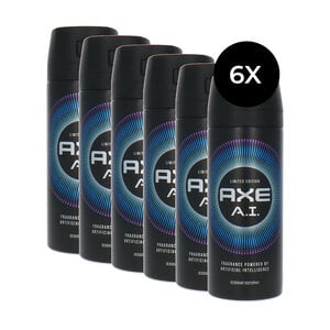 Axe A.I. Deodorant Body Spray - 6 x 150 ml A.I. Deodorant Body Spray - 6 x 150 ml