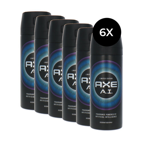 Axe A.I. Deodorant Body Spray - 6 x 150 ml Axe A.I. Deodorant Body Spray - 6 x 150 ml