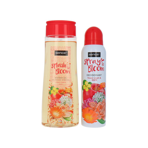 Sence Splash To Bloom Shower Gel & Spray To Bloom Deo Spray - Flower Crush & Apple Sence Splash To Bloom Shower Gel & Spray To Bloom Deo Spray - Flower Crush & Apple