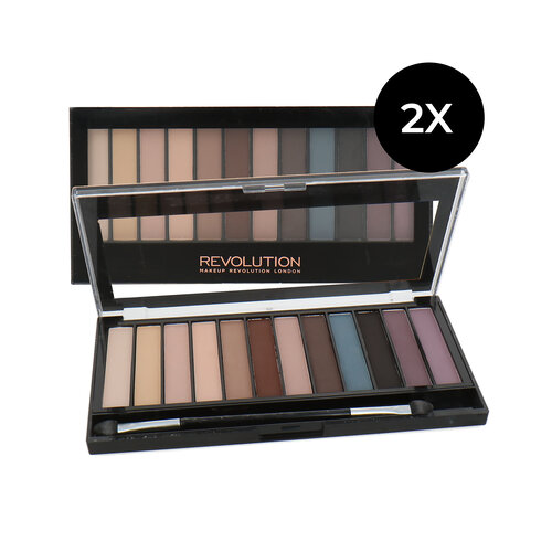 Makeup Revolution Set of 2 Redemption Oogschaduw Palette - Essential Mattes (licht beschadigd doosje) Makeup Revolution Set of 2 Redemption Oogschaduw Palette - Essential Mattes (licht beschadigd doosje)